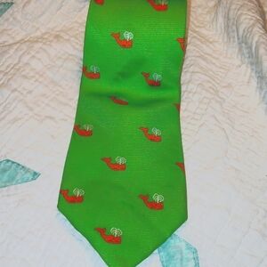 Cape Cod Bright Green Whale Necktie